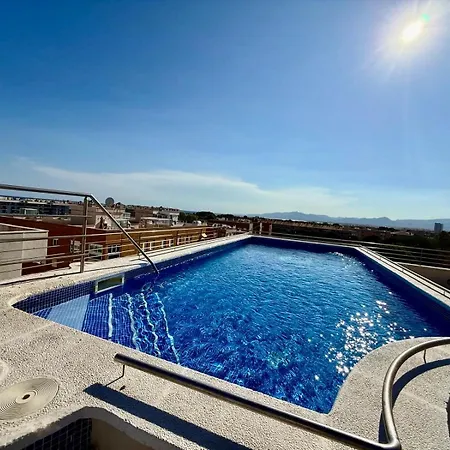 Apartament Con Chill-out, Piscina En La Azotea A 5 Min De La Playa Y Parking Privado